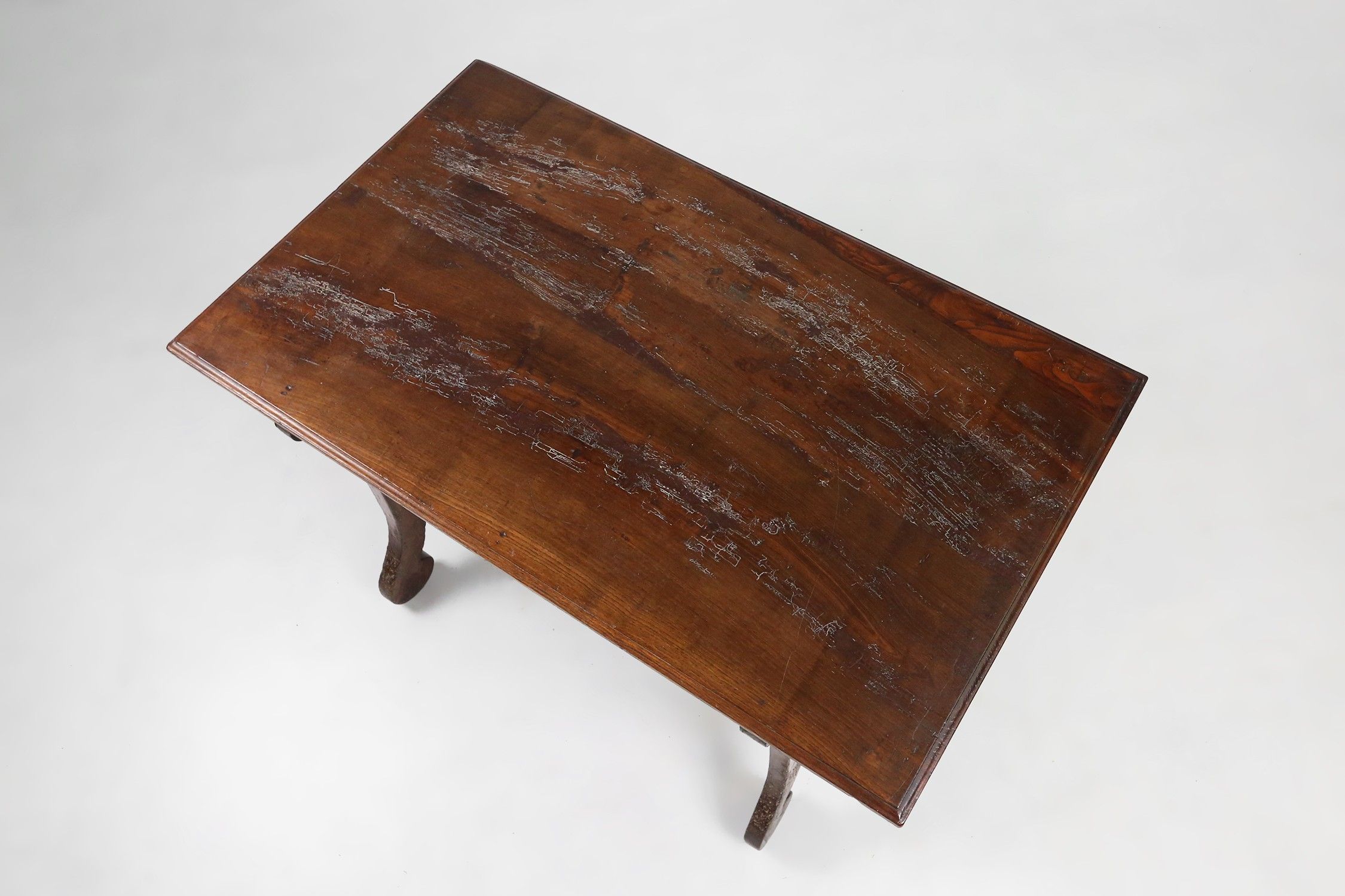 Antique carved Oak Spanish Console Table with Drawers, 18th Centurythumbnail